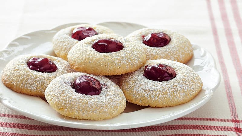12 Festive Thumbprint Cookies